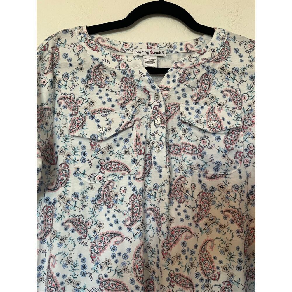 Hastings & Smith Paisley Print Blouse NEW NWT - Picture 3 of 6